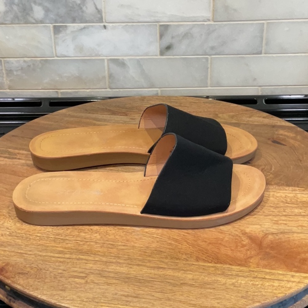 Soda Comfort Women’s Black Slide Sandals - Picture 5 of 6